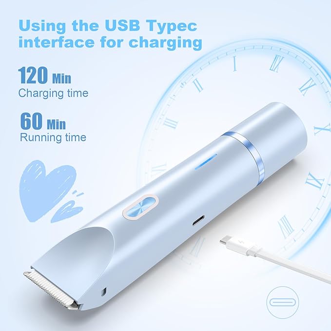 2025 New Bikini Trimmer for Women,Dermave Bikini Shaver,2-in-1 Electric Razors for Women(Blue)-GlimoraGlow