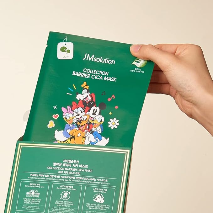 JMsolution Disney Collection Barrier- CICA Calming Mask Sheet-Korean Skin care facial mask -10EA-GlimoraGlow