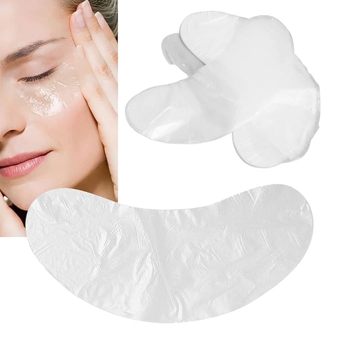 100pcs Under Eye Patches, Disposable DIY Eye Paper, Disposable Eye Skin Care Pads Promote Absorption Water Locking Beauty Salon Eye Sheet for Moisturizing Beauty Makeup Tools-GlimoraGlow