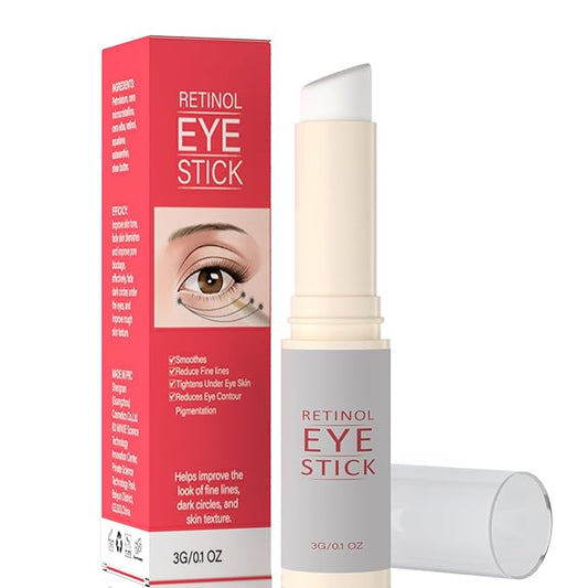 1Pcs Retinol Eye Stick, Retinol Under Eye Cream for Puffiness and Dark Circles, Hydrating Eye Cream Anti Aging for Enhanced Under Eye Nourishment.-GlimoraGlow