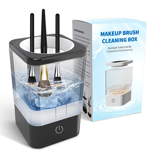 Makeup Brush Cleaner, Neeyer Super-Fast Electric Brush Cleaner Machine Automatic Brush Cleaner Spinner Makeup Brush Tools black-GlimoraGlow