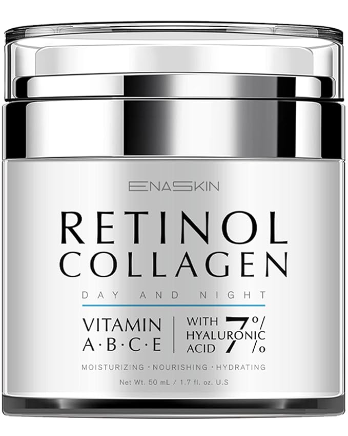 EnaSkin Retinol Cream for Wrinkles: Face Neck Collagen Cream for Tightening Skin - Anti Aging Facial Moisturizer Day and Night for Women and Men 1.7 Fl OZ-GlimoraGlow