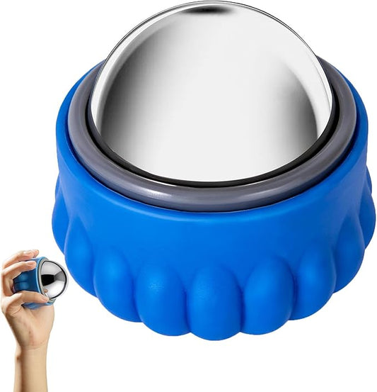 iECO Massage Ice Roller Ball - Stainless Steel Cold & Heat Therapy Massage Tool for Deep Tissue, Sore Muscle, Trigger Point, Muscle Knots Full Body Relax-GlimoraGlow