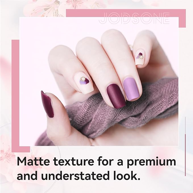 JODSONE 3 Bottles of Top Coat Matte Top Coat Base Coat Set Soak off Salon Use Home DIY Nail Gel-GlimoraGlow