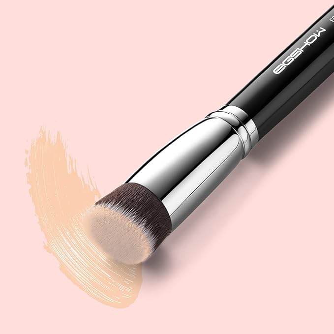 Flat Top Kabuki Foundation Brush, EIGSHOW Premium Makeup Brush for Liquid, Cream, and Powder - Blending, Buffing, Stippling, Flawless Application (F624)-GlimoraGlow