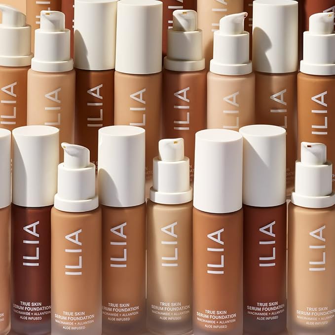 ILIA - True Skin Serum Foundation | Non-comedogenic, Cruelty-Free, Vegan, Weightless Feel, Buildable Coverage, Safe For Sensitive Skin (Sable SF.5)-GlimoraGlow