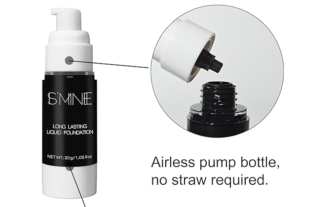 IS'MINE Black Liquid Foundation Makeup, Matte Flawless Finish Foundation, Vegan & Cruelty-Free (1.05 Fl Oz, 042)-GlimoraGlow