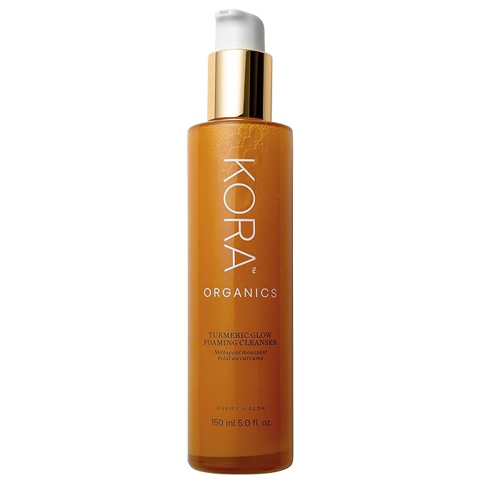 KORA Organics Turmeric Glow Foaming Cleanser, Cleanse & Nourish, Certified Organic, Cruelty Free, 5.07 oz - Face Cleanser-GlimoraGlow