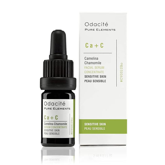 Odacité Anti Aging Serum Concentrate with Camelina + Chamomile, For Sensitive Skin Glow - Lightweight and Hydrating Facial Oil for Redness, Sensitivity & Irritation - 0.17 fl. oz-GlimoraGlow