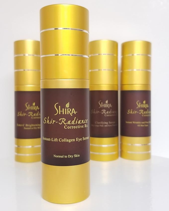 Shira Shir Radiance Corrective RX Instant-Lift Collagen Light-Weight Eye Serum Reduces Dark Circles Dullness Fine Lines and Wrinkles (30ml)-GlimoraGlow