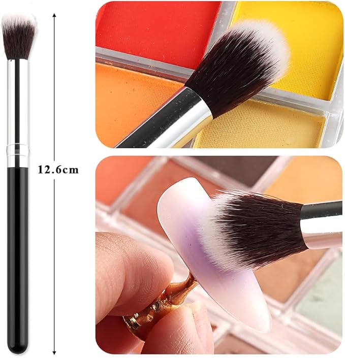 18 Colors Neon Phosphor Solid Pigment Powder Set for Ombre Nails, Fluorescent Nail Pigment Glitter Iridescent Rubbing Dust with Nail Ombre Brush for Gradient Nail Art Manicure DIY Accessories-GlimoraGlow