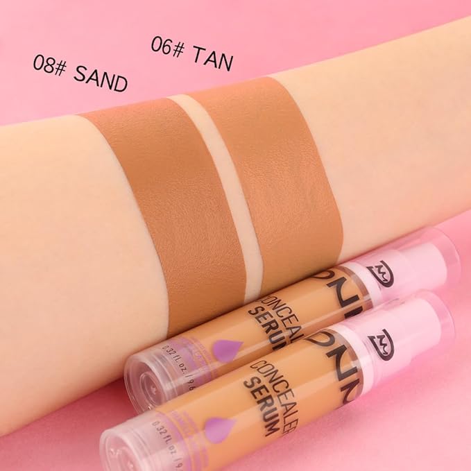 1 Pack Matte Oil Free Concealer Foundation Cream,Professional Make-up Base Facial Matte Full Coverage Liquid Tattoo Concealer Hide Foundation Primer Makeup.Long-Lasting-1 Fl.Oz (06 TAN)-GlimoraGlow