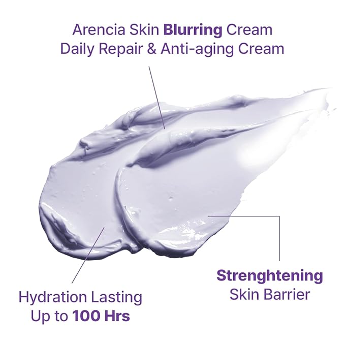 Hyssop Blurring Cream, Intense Collagen Face Moisturizer & Night Repair Cream for Anti-Aging, Nourishing Skin Barrier, Premium Korean Skincare, 1oz-GlimoraGlow