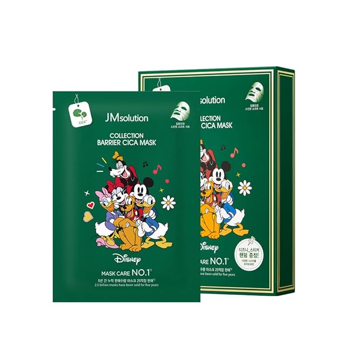 JMsolution Disney Collection Barrier- CICA Calming Mask Sheet-Korean Skin care facial mask -10EA-GlimoraGlow
