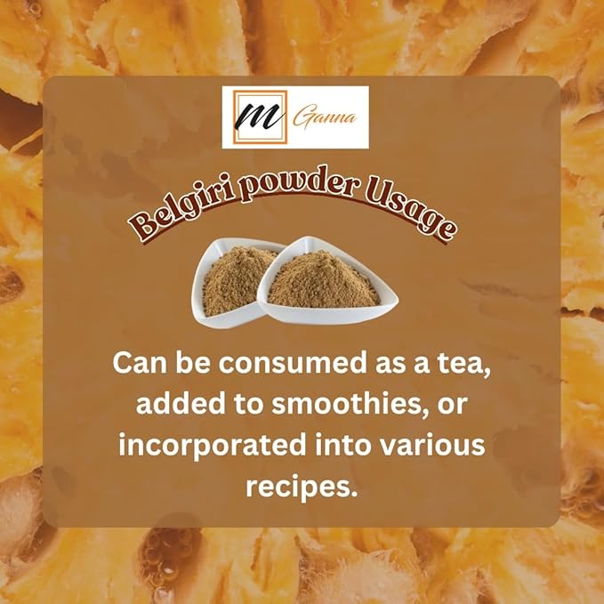 100% Natural Belgiri | Aegle Marmelos | Bael Phal Dry Bel | Wood Apple Powder for Healthy Hair and Skin 227 GMS / 0.5 LBS-GlimoraGlow