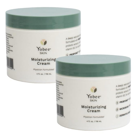 Yobee Body & Face Moisturizing Cream for Dry, Sensitive Skin | Probiotic extracts, Honey, Turmeric, Vitamin B12, Ceramides, Shea Butter | Fragrance Free | For Kids & Adults (2)-GlimoraGlow