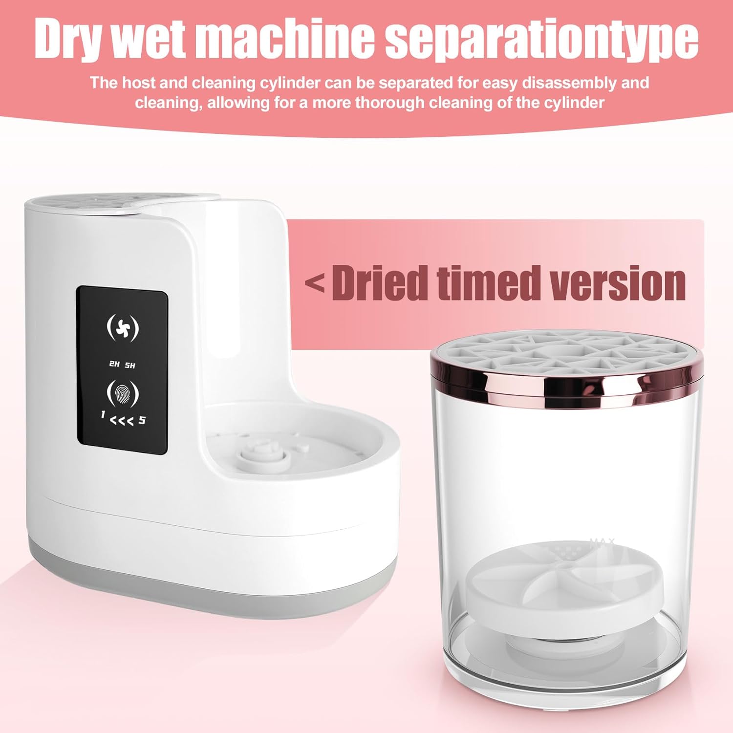 3 IN 1 Electric Makeup Brush Cleaner Machine, With Make up Brush Dryer- USB Makeup Brush Cleaner. Automatic Washer Cosmetic Brushes Cleaner Tool for All Size Beauty Swirl Cosmetic Brush Cleaner (XL)-GlimoraGlow