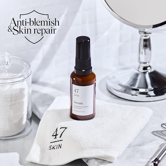 | Hydrating Face Serum with Silver Chitoderm for ALL Skin Types | Clears Acne, Prevents & Heals Breakouts & Blemishes, Repairs Scars | Moisturises and Nourishes For Smooth Skin | 30ml-GlimoraGlow