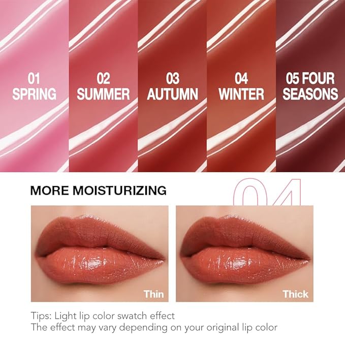 1Pcs Tinted Lip Balm Moisturizing Lipstick – Cool Plum Red Sheer Hydrating Lip Color for Dry Lips – Nourishing Lip Balm for All Women with a Subtle Natural Scent (S04 Winter)-GlimoraGlow