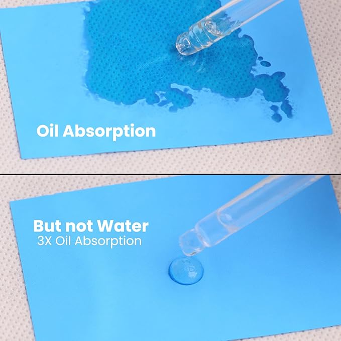 ROSELYNBOUTIQUE Oil Blotting Sheets for Face - 100 Organic Premium Flexible Silky Blotting Sheets Instant Oil-Absorbing Remove Excess Oil & Shine Oil Control Films-GlimoraGlow