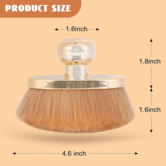 Extra Large Body Makeup Brush for Self Tanner – 115mm Wide Rose Gold Kabuki Body Brush for Bronzer Blend & Blur, Vegan Fiber Self Tanning Brush for Legs & Body with Drawstring Bag by Yoseng-GlimoraGlow