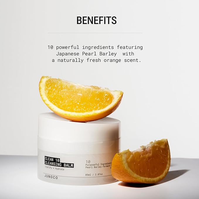 JUNO & Co. JADE Clean10 Cleansing Balm - Makeup Remover Balm - Effortlessly Removes Makeup & SPF - 2.87oz Makeup Remover Balm Full Set-GlimoraGlow