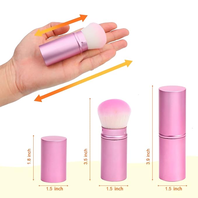 UNIMEIX Makeup Brush Sunscreen Applicator Retractable Kabuki Blush Brush Foundation Brush for Liquid Makeup, Bronzer, Cream or Powder-GlimoraGlow