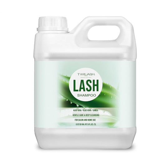 Lash Shampoo Bulk, Eyelash Cleanser for Extensions 2 Liters, Non-irritating or Burning Eyelid Foaming Cleanser for Professional Salon and Home Use (Aloe Vera-2L)-GlimoraGlow