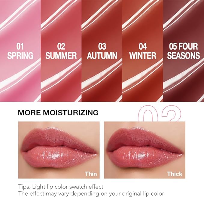 1Pcs Tinted Lip Balm Moisturizing Lipstick – Watermelon Peach Pink Sheer Hydrating Lip Color for Dry Lips – Nourishing Lip Balm for All Women with a Subtle Natural Scent (S02 Summer)-GlimoraGlow
