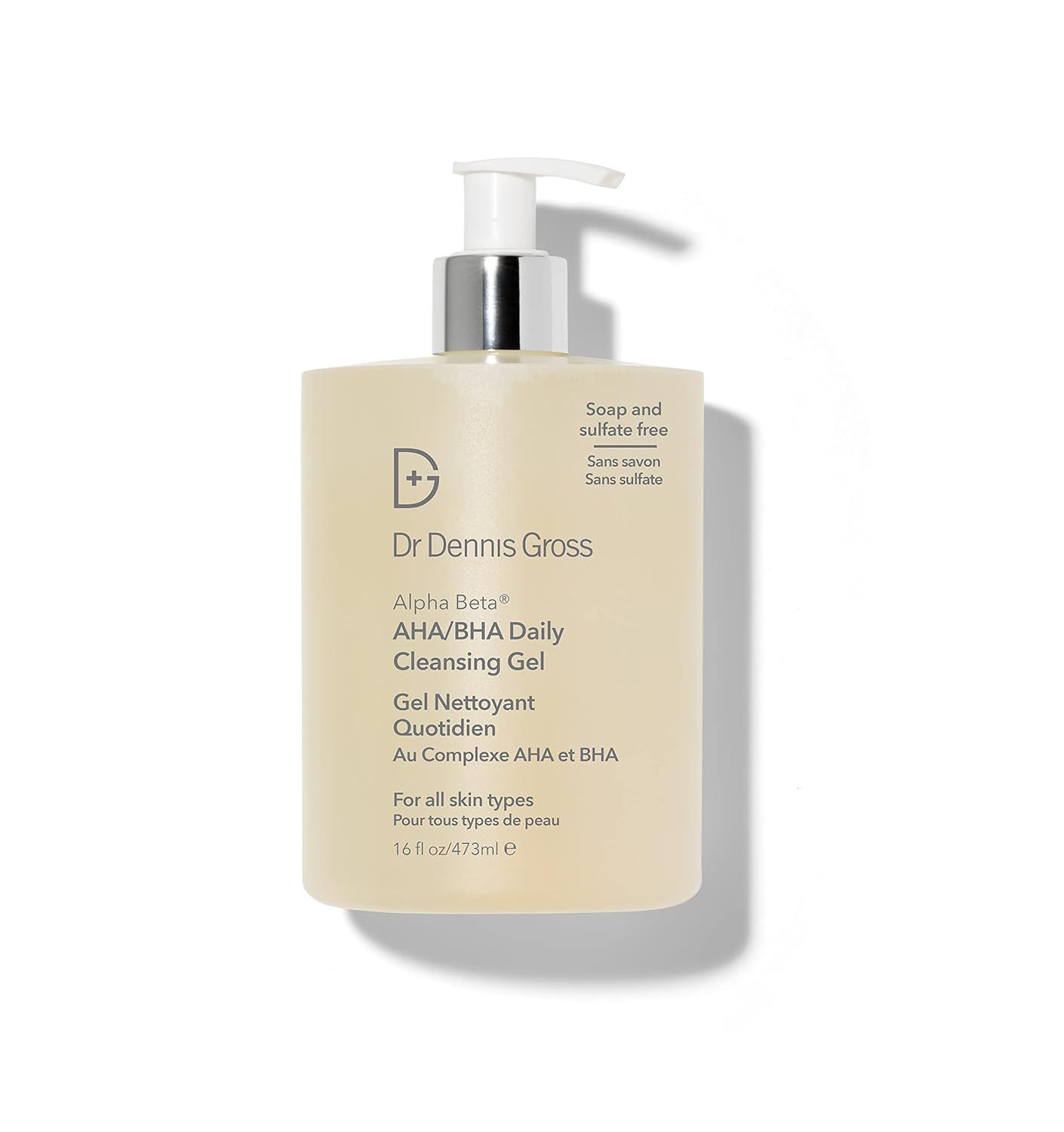 Dr. Dennis Gross Alpha Beta® AHA/BHA Daily Cleansing Gel, for Skin That is Dull, Congested and Uneven Tone & Texture (Jumbo 16 Fl Oz)-GlimoraGlow