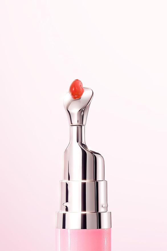 Hydrating Brightening Lip Serum, Nourishing Hydration Tinted Lip Stain, Plumping Lip Gloss with Polypeptide Squalane (02 Coral Rose)-GlimoraGlow