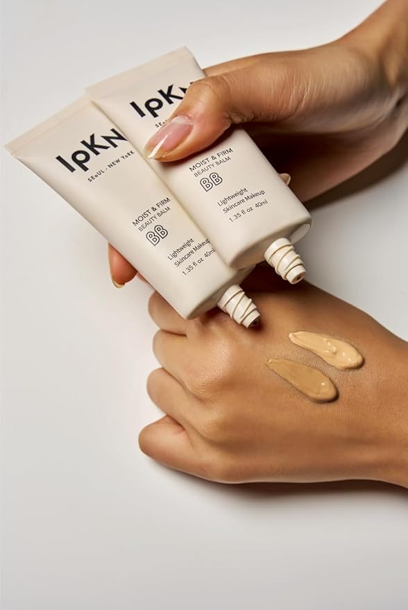 IPKN Moist & Firm BB Cream - Ultra-Hydrating Daily BB Cream with or without SPF40 - Lightweight, Non-Greasy Face Base with Antioxidants for Smooth, Radiant Skin-GlimoraGlow