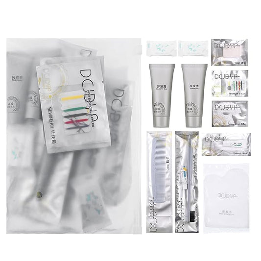 Hygiene Kit, Hygiene Kit Bulk, The Travel Hygiene Kit Is Fully Equipped, Individually Packed, Easy To Carry, Convenience Kits Suitable For Hotel, Home, Camping, Travel (PACK-12)-GlimoraGlow