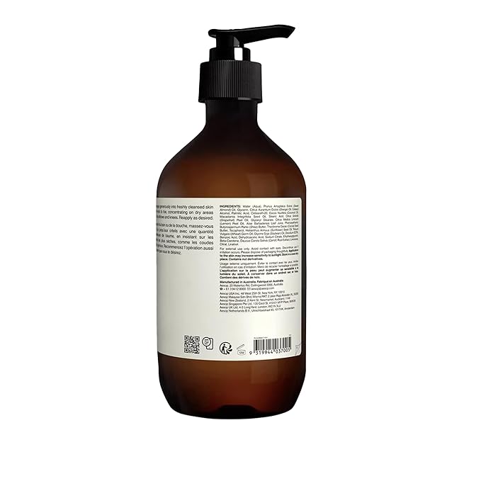 Aesop Rind Concentrate Body Balm | Soften & Smooth Skin | Uplifting Citrus Aroma, Nourishing Nut Oil Extracts | 16.9 oz / 500mL-GlimoraGlow