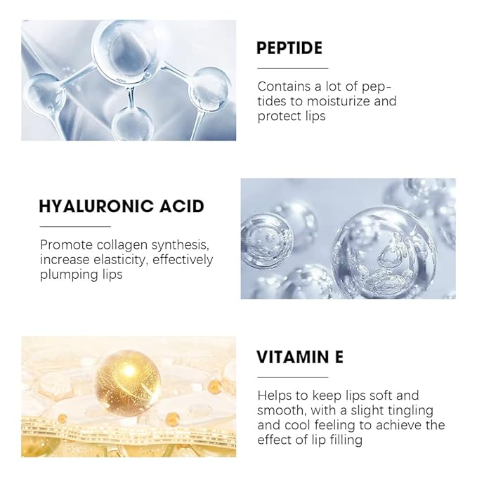 ibcccndc Lip Plumper gloss,Natural Lip Plumper,High Shine Lip Plumper,Lip Enhancer for Fuller,Sexy Lip Gloss,Shiny Lip Gloss For Girls and Women (3)-GlimoraGlow