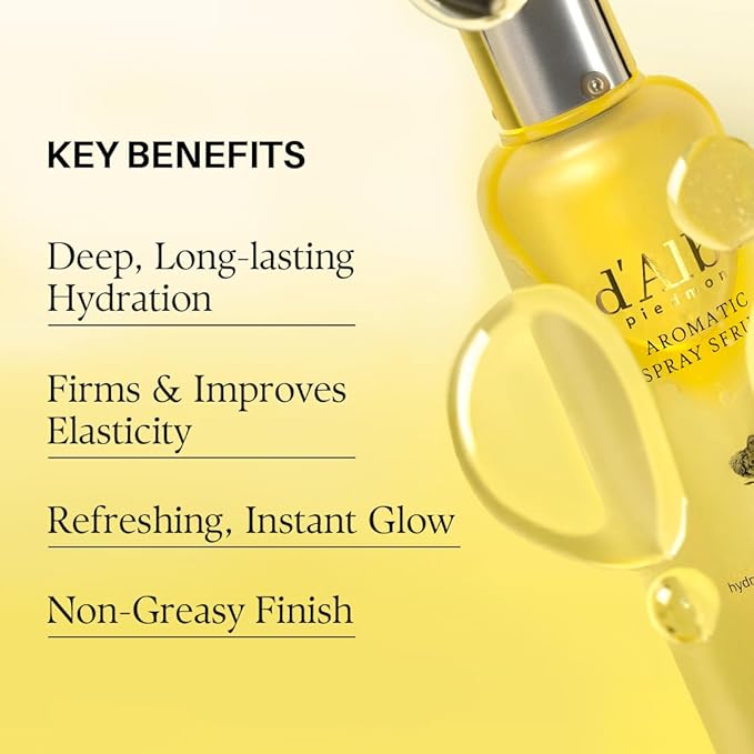 d'alba Piedmont Italian White Truffle First Aromatic Spray Serum, Fragrant VEGAN Glowy Antioxidant Face Mist, Deep Hydration Skin Firmness, Korean Skin Care (4.05 fl.oz)-GlimoraGlow