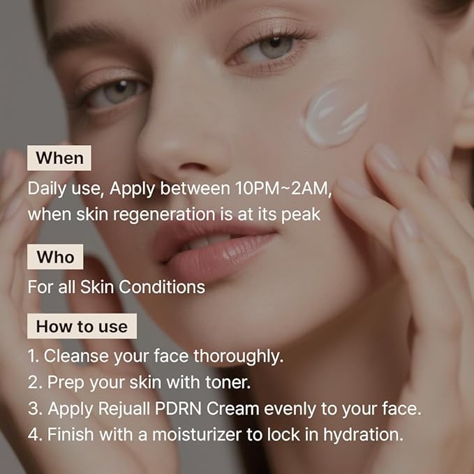 Dr. Reju-All Advanced PDRN Rejuvenating Cream 0.7oz (20g) | 99% Purity PDRN Salmon DNA, Collagen Gel Skin Repair Cream with Hyaluronic Acid & Niacinamide for Glass Skin | Night Routine Korean Skincare-GlimoraGlow