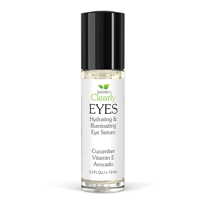 EYES, Natural Anti Aging Eye Serum | Hydrating and Firming Instant Treatment for Tired Puffy Eyes, Dark Circles, Swollen Eyelid, Eye Bags with Cucumber and Avocado | Made in USA-GlimoraGlow
