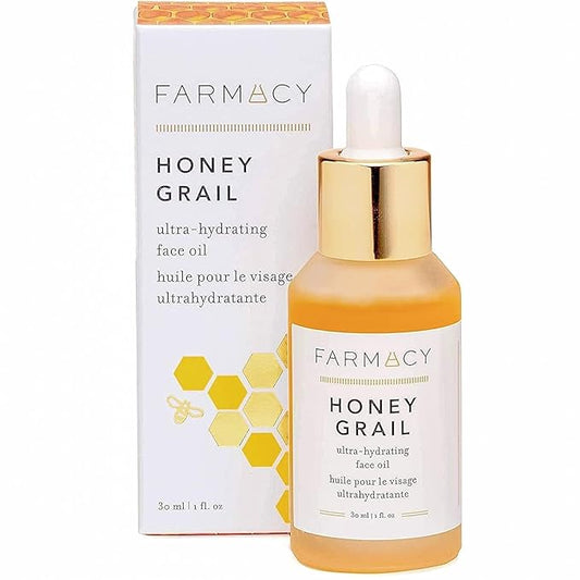 Farmacy Hydrating Face Oil - Honey Grail Nourishing Oil for Skin & Hair - Infused with Sea Buckthorn Oil, Rosehip Oil & Buckwheat Honey to Moisturize & Maintain a Healthy Skin Barrier (30ml)-GlimoraGlow