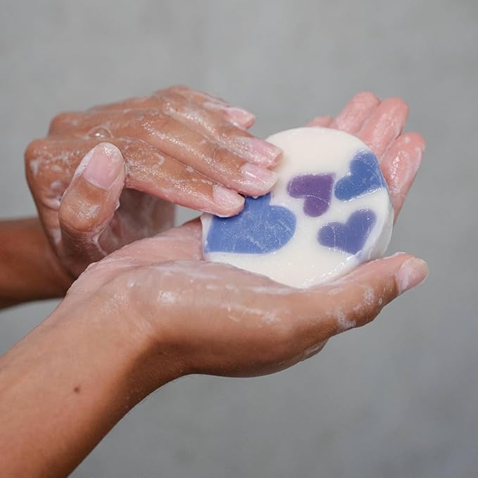 ANIHANA Handcrafted Natural Soap with Coconut Oil, Gentle Cleansing, Paraben Free, Refreshing Lavender Love Scent, 4.23 oz-GlimoraGlow