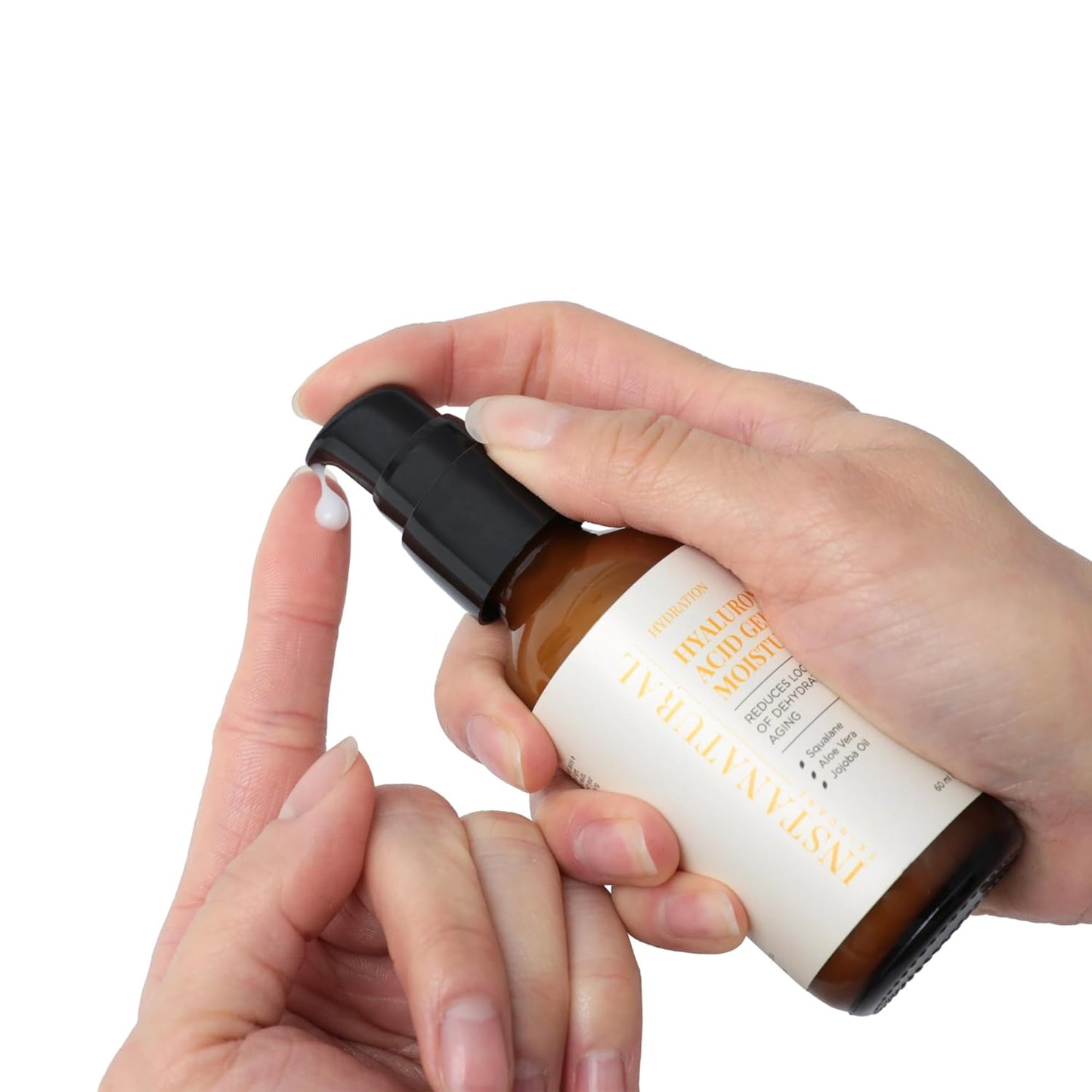 InstaNatural Hyaluronic Acid Gel Moisturizer with Squalane, Aloe Vera & Jojoba Oil | Lightweight Daily Face Cream for Hydrated, Smooth-Looking Skin-GlimoraGlow