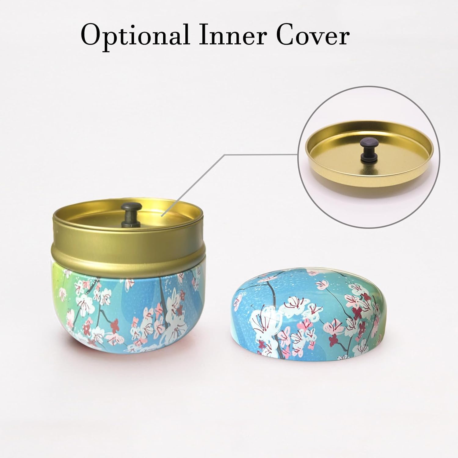 Body Powder Puff and Container for Dusting Powder, Women Powder Puff and Powder Case for Bath and Travel (Plum Blossom)-GlimoraGlow