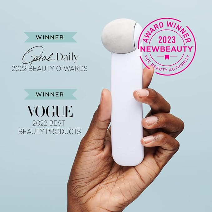 StackedSkincare Ice Roller for Face and Eyes - Stainless Steel Facial Ice Roller for Puffiness, Undereye Bags, Redness, Skin Cooling, and Lymphatic Drainage Massage - Face Roller for Women and Men-GlimoraGlow