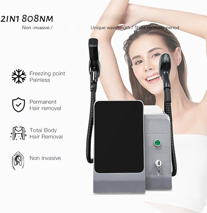 2-in-1 Portable Home Beauty Device, Professional Hair Removal and Comfortable Beauty Machine-GlimoraGlow