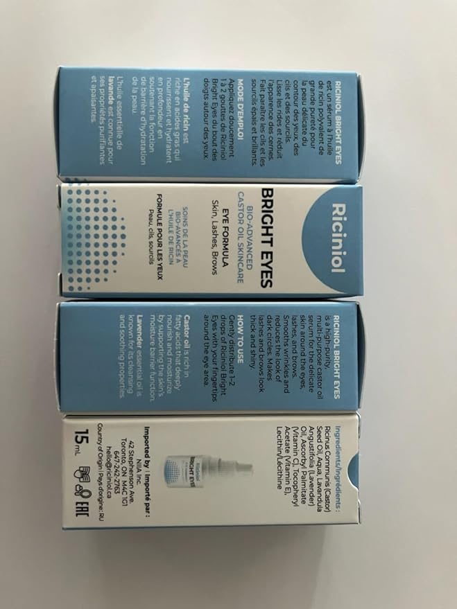 Bright Eyes - Under Eye, Puffy Eyes, and Dark Circle Treatment, Bio-Adnvanced Castor Oil Skin Care Around the Eyes, Enriched with Vitamins C, E and Lavender Essential Oil, 15ml (Pack of 3)-GlimoraGlow