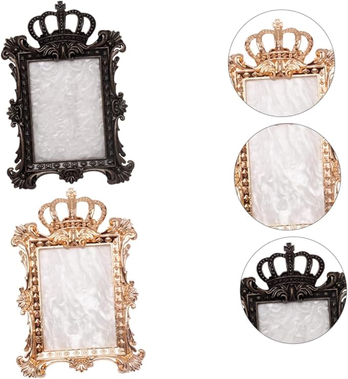 2 Pcs Nail Art Palette, Nail Art Painting Mixed Color Palettes Crown Nail Holder Retro Nail Art Display Board, Nail Art Display Tools Photography Props-GlimoraGlow