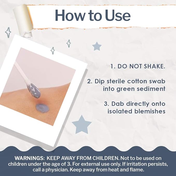 Bye Bye Blemish Drying Lotion Volcanic Ash | Acne Drying Solution To Assist With Blemish Prevention | 1 Fl. Oz.-GlimoraGlow