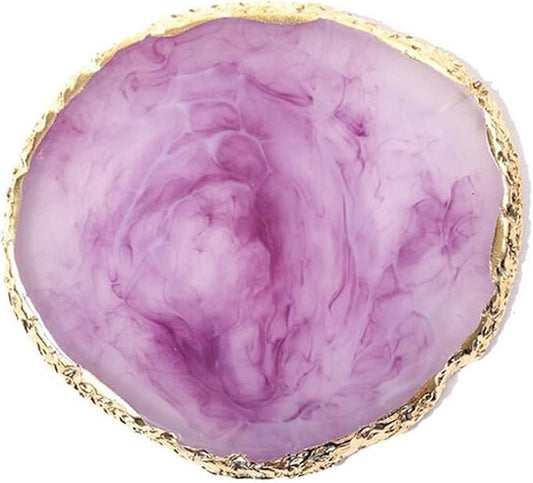 1 Piece Nail Art Palette Nail Polish Palette Mixing Palette Makeup Plate Nail Plates for Nail Art Nail Tip Holder Nail Art Display (1 purple)-GlimoraGlow