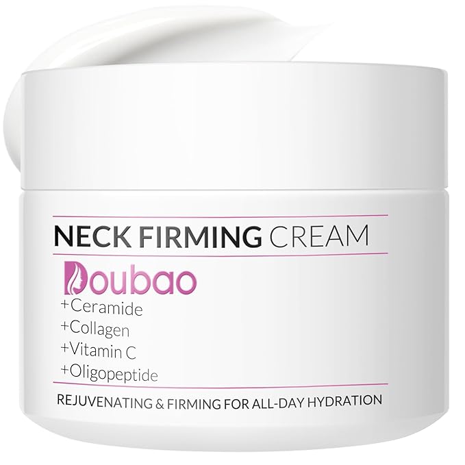 Neck Firming Creams for Tightening and Firming, Moisturizer Face Cream with Collagen, Hyaluronic Acid, Day & Night Anti-Aging Skin Tightening Cream Neck, Décolleté & Face – 1.7Fl Oz-GlimoraGlow