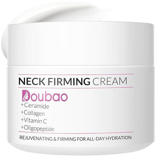 Neck Firming Creams for Tightening and Firming, Moisturizer Face Cream with Collagen, Hyaluronic Acid, Day & Night Anti-Aging Skin Tightening Cream Neck, Décolleté & Face – 1.7Fl Oz-GlimoraGlow